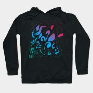  Fantasy flower vector Hoodie